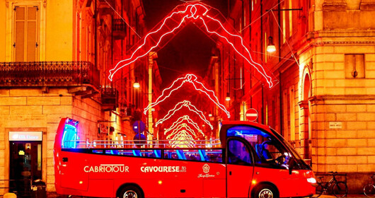 Choco Bus e luci d'artista di Natale a Torino Choco Bus e luci d'artista di Natale a Torino
